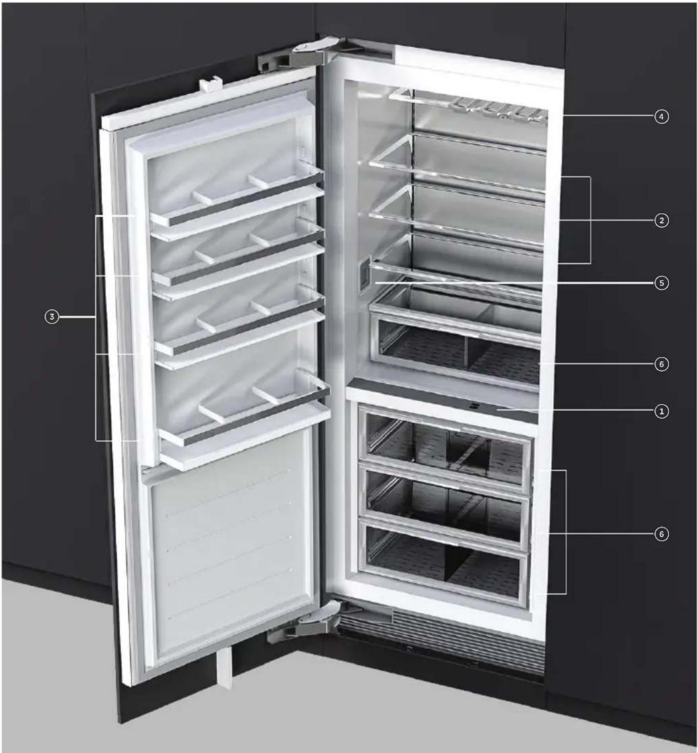 Fisher & Paykel RS3084SRHE1 - Insertion de la tige de limitation de charnière - 1