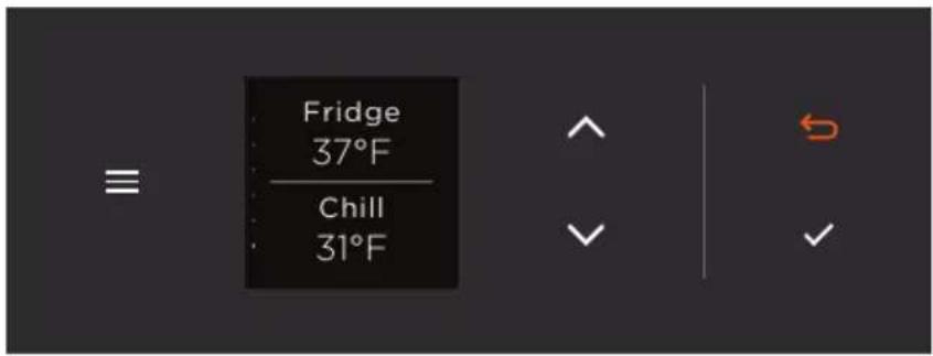 Fridge 37°F Chill 31°F