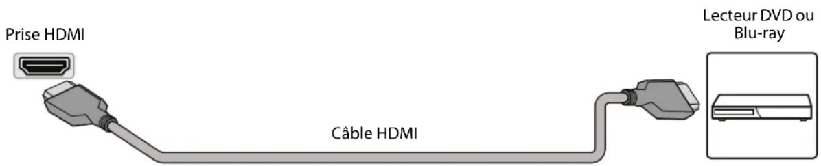 PIONEER PN43951-22C - Connexion d'un lecteur DVD ou Blu-ray - 1