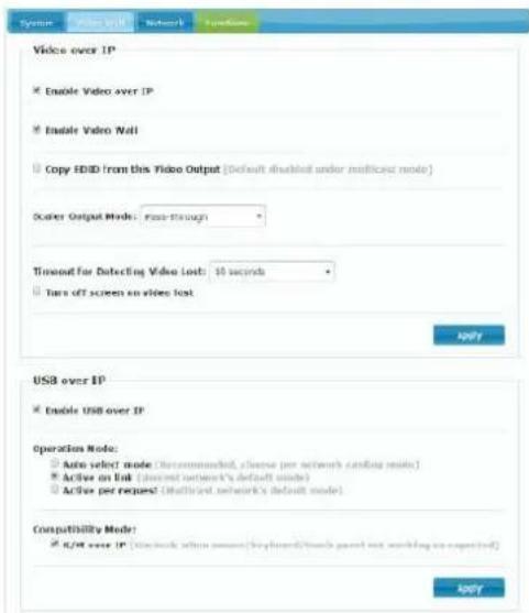Ecler VEO-XRI2L - Configuration des fonctions d'exploitation - 1