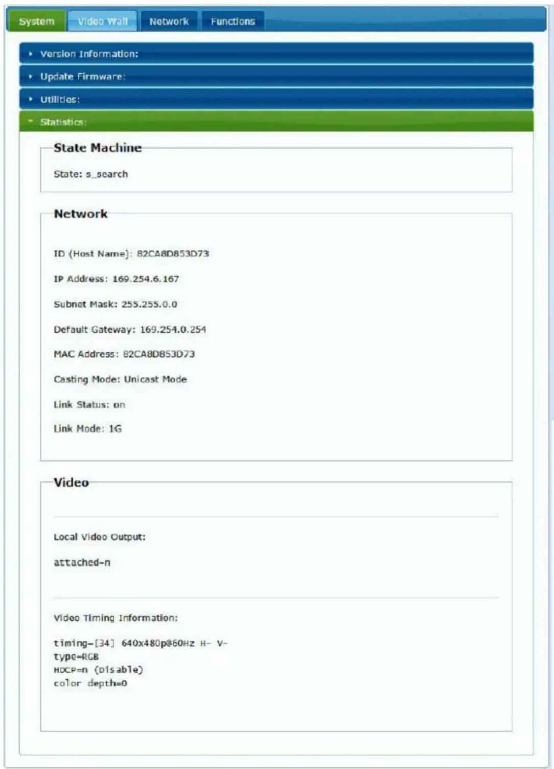 Ecler VEO-XRI2L - Statistics (Statistiques) - 1