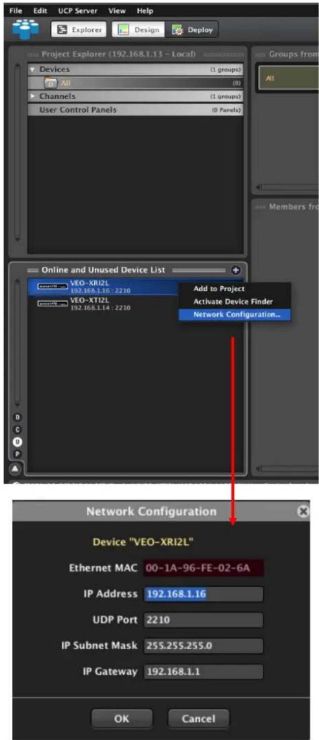 Ecler VEO-XRI2L - Comment trouver des appareils avecEclerNet Manager - 2