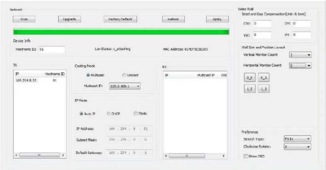 Ecler VEO-XRI2L - Configuration du mode mur d'images avec Control Centre - 2