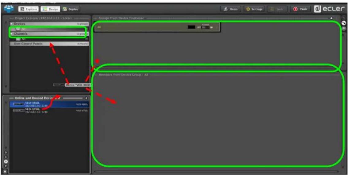 Ecler VEO-XRI2L - Comment ajouter les VEO-XTI2L et VEO-XRI2L à un projet EclerNet Manager - 1