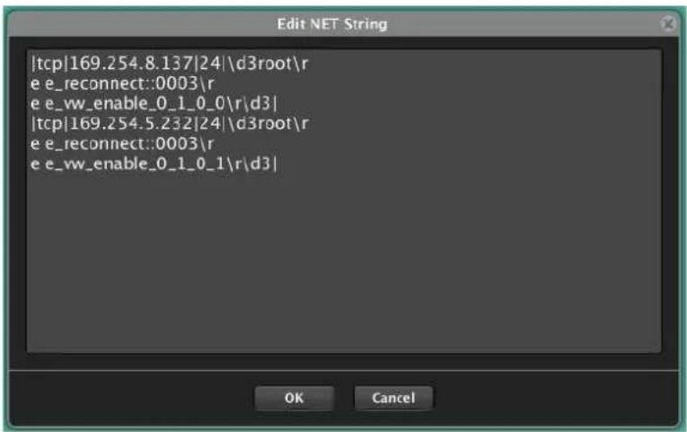 Ecler VEO-XTI2L - Exemples de chaînes de caractères Net String dans Ecler Net Manager - 2
