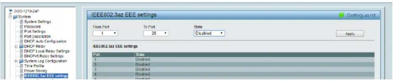 Ecler VEO-XTI2L - Disabling POWER Saving and EEE (Energy Efficient Ethernet) - 2