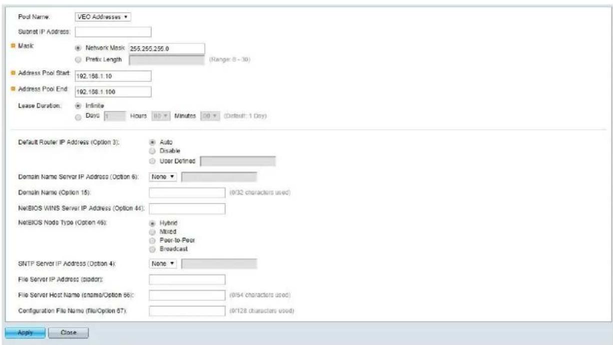 Ecler VEO-XTI2L - CONFIGURING THE DHCP SERVER - 3