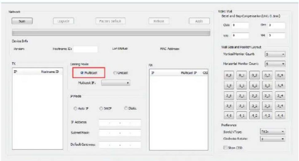 Ecler VEO-XTI2L - Configuration du mode de diffusion avec Control Centre - 1