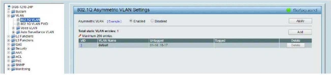 Ecler VEO-XTI2L - Create a second VLAN for Video/Control by clicking on Add button - 1