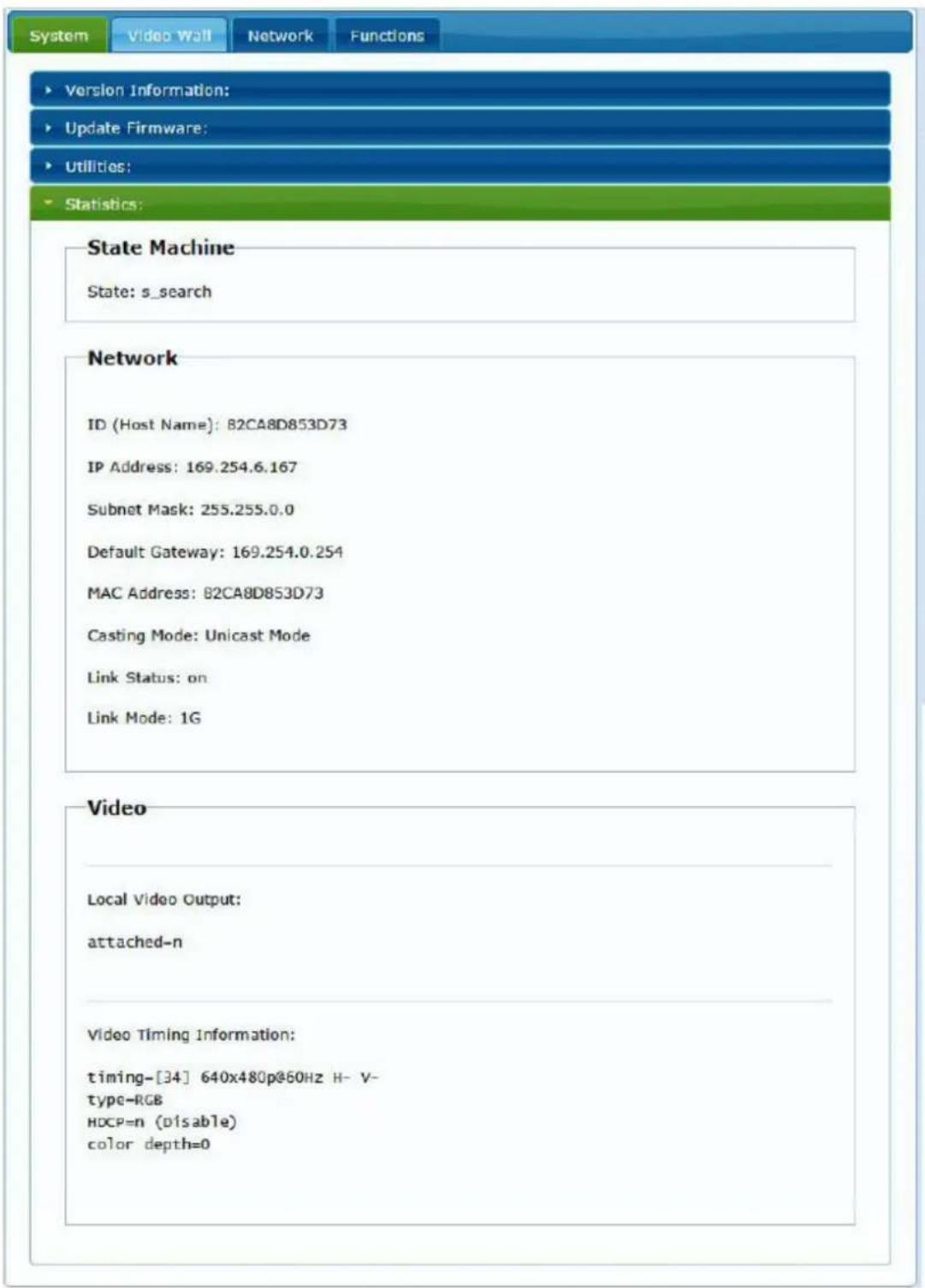 Ecler VEO-XTI2L - Statistics (Statistiques) - 1
