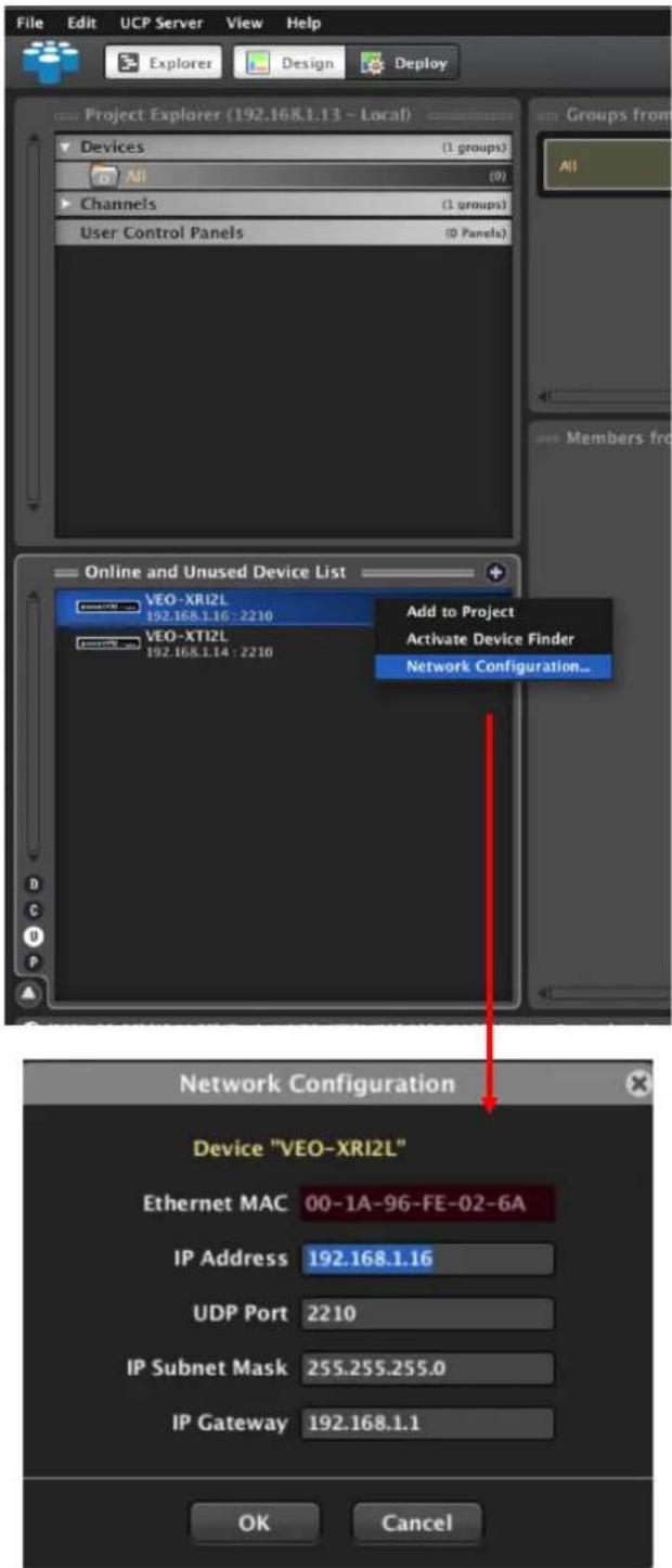 Ecler VEO-XTI2L - Comment trouver des appareils avec EclerNet Manager - 2