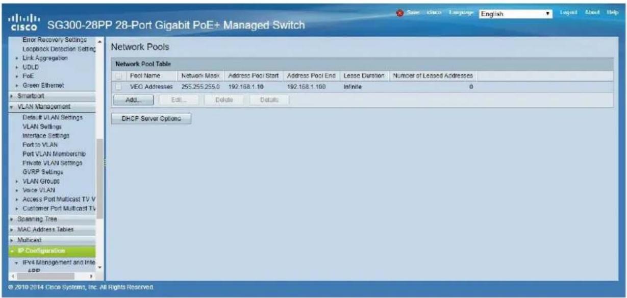 Ecler VEO-XTI2L - CONFIGURING THE DHCP SERVER - 4