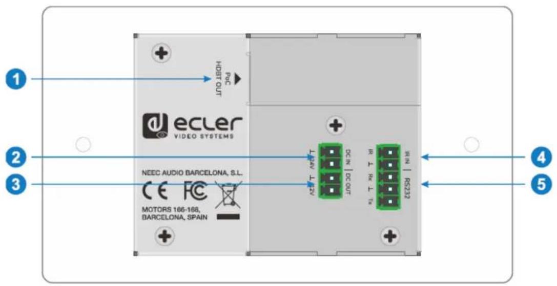 Ecler VEO-XWT44E - Face arrière - 1