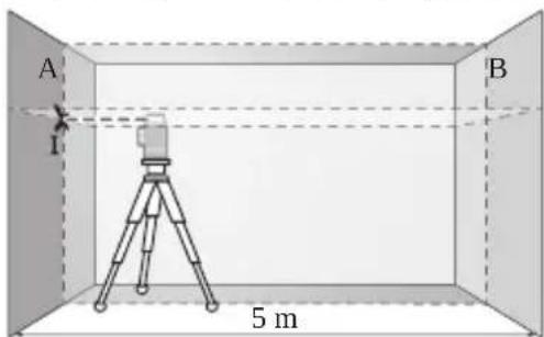 BOSCH GLL 12V-100-33 CG Professional - Contrôle de la précision de nivellement horizontal de l'axe transversal - 1