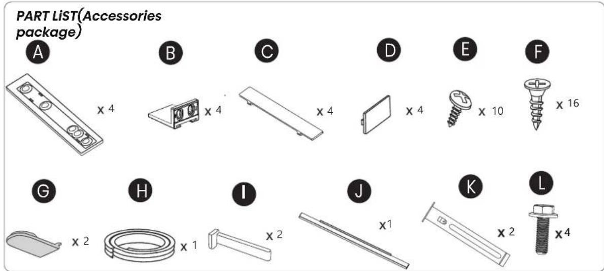 HISENSE RB3B250SEWE1 - PART LIST(Accessories package) - 1