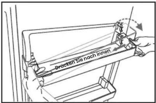 HISENSE RB3B250SEWE1 - Positionierung der Türablagen - 2