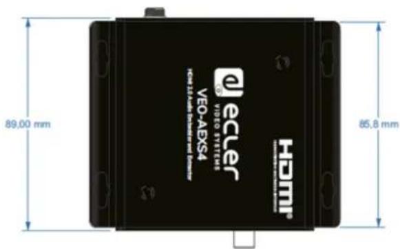 eCLer VIDEO SYSTEMS VEO-AEXSA HDMI® 89,00 mm 85,8 mm