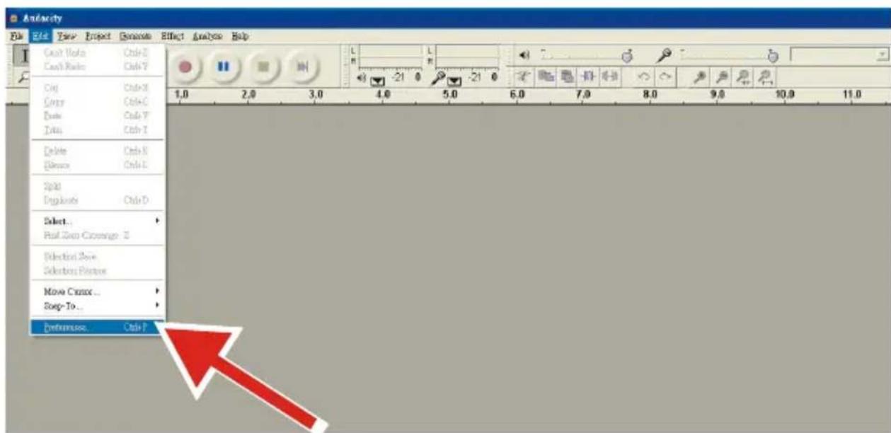 LENCO LS-570 - Opsætning af din PC til at køre med Audacity - 1