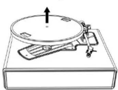 LENCO LS-570 - Remove the slip mat. - 3