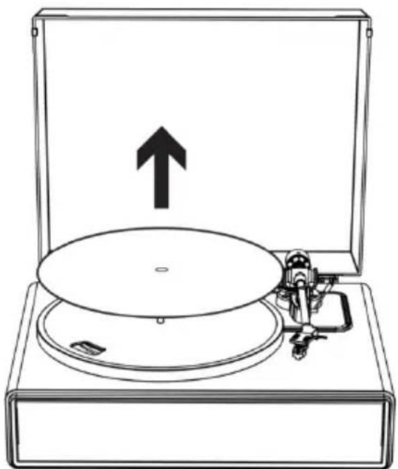 LENCO LS-570 - Entfernen Sie die Slipmat. - 1