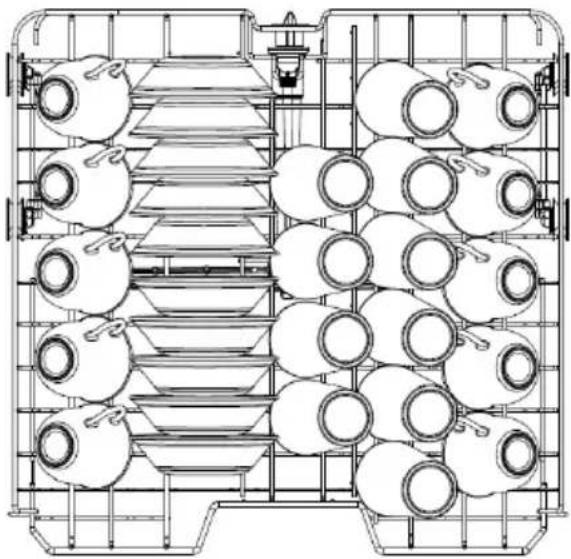 FRIGIDAIRE FDHP4336AS - Chargement du panier supérieur - 2