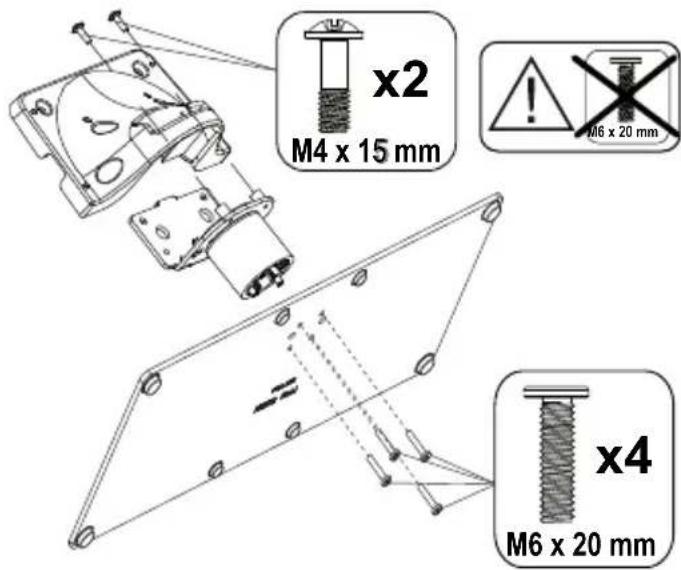 PANASONIC TB-65W63AE8 - Assembling the pedestal - 1