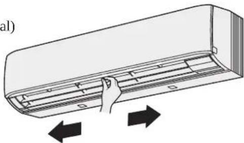 PANASONIC U-140PE1E5A - ■ Ajuste de la dirección de caudal horizontal (Manual) - 1