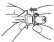 PANASONIC EW-DJ66 - Como fixar o anel identificador - 1