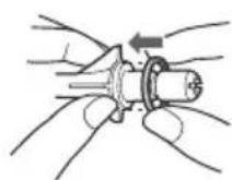PANASONIC EW-DJ66 - Cum se atașează inelul de identificare - 1