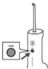 PANASONIC EW-DJ66 - Appuyez sur Bouton de sélection de mode et sélectionnez le niveau de pression de l'eau. - 1