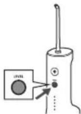 PANASONIC EW-DJ66 - Druk op de niveauschakelaar en kies het waterdrukniveau. - 1
