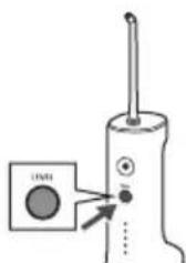 PANASONIC EW-DJ66 - Tryk på niveaukontakten, og vælg vandtryksniveauet. - 1