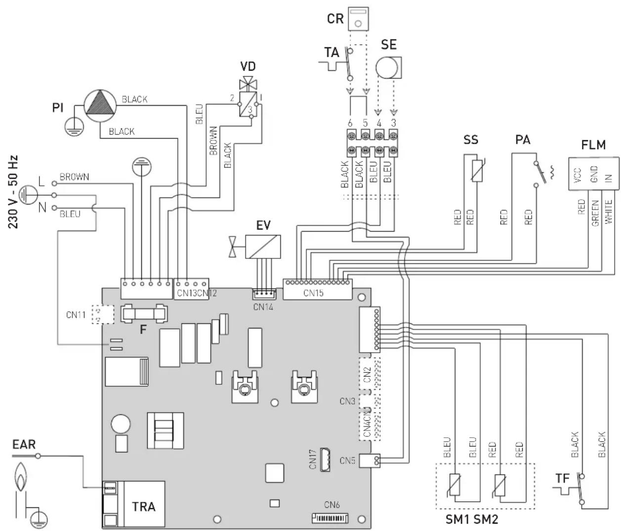SIME BRAVA ONE OF - Wiring diagram - 1