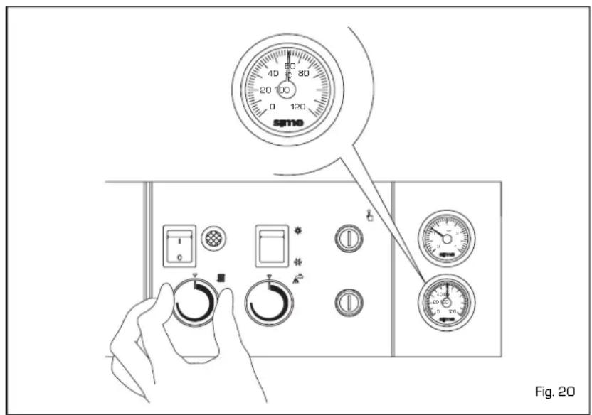 SIME Aqua INOX - TEMPERATURE ADJUSTMENT - 3