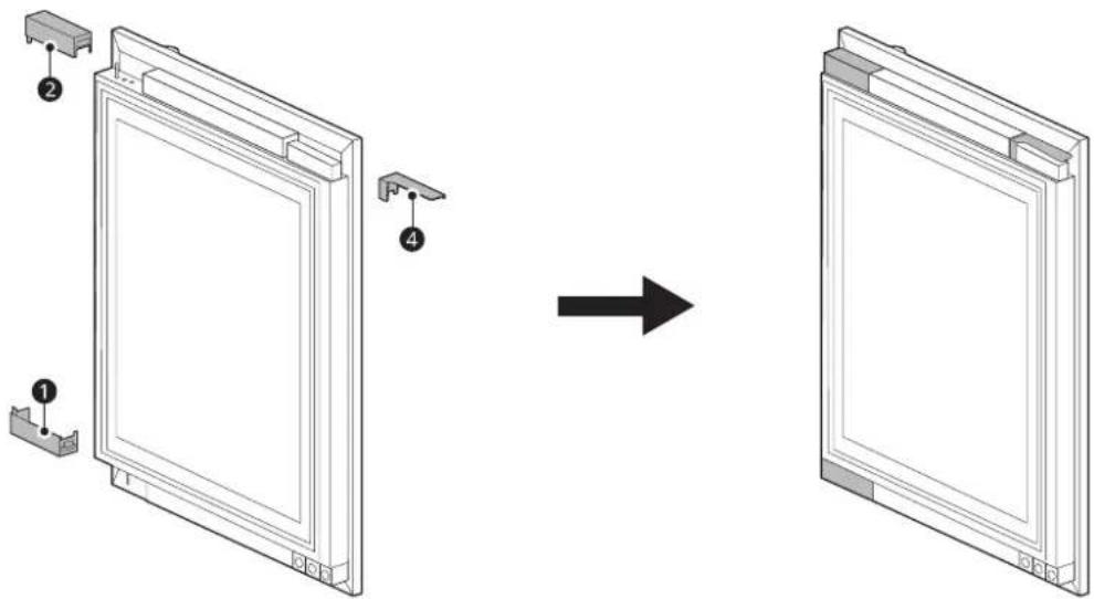 SIGNATURE SKSUD2402P - Installation de la garniture de la porte inférieure et de la porte supérieure (finition) du refroidisseur à vin - 3