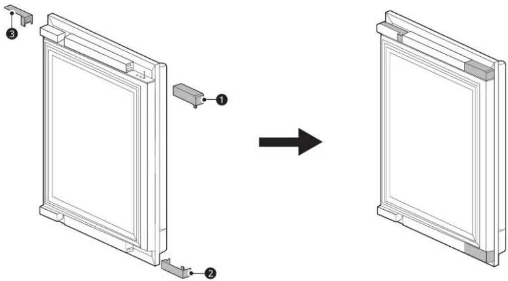 SIGNATURE SKSUD2402P - Installation de la garniture de la porte inférieure et de la porte supérieure (finition) du refroidisseur à vin - 1