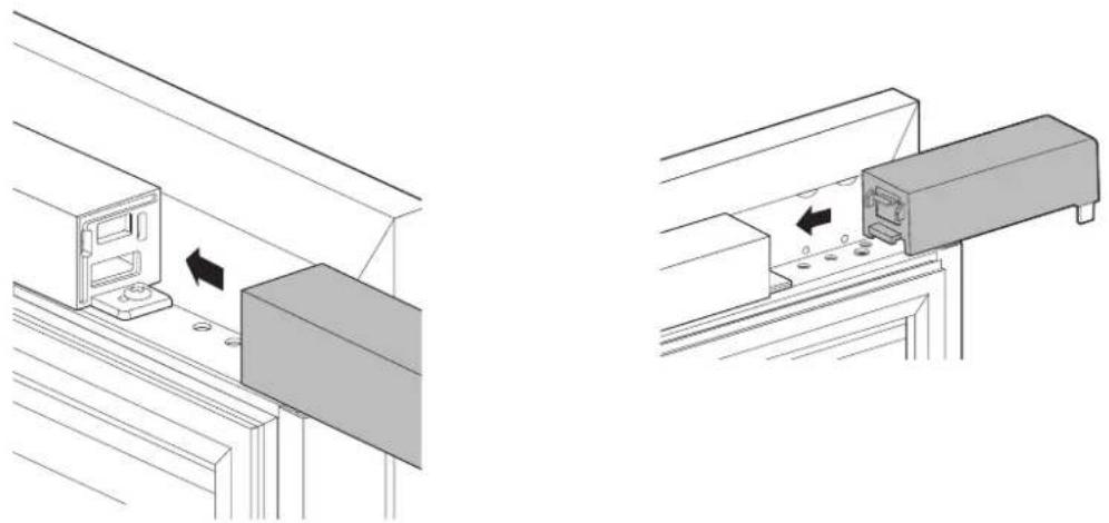 SIGNATURE SKSUD2402P - Instalación de las molduras (terminación) de las puertas superior e inferior en las puertas de modelos de cavas - 2