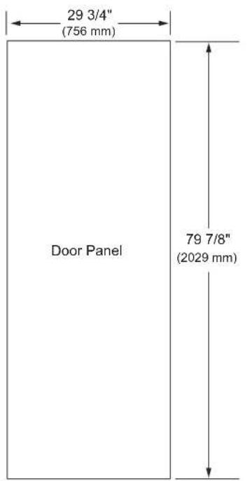 SIGNATURE SKSCF3001P - 3/4" (19 MM) CUSTOM PANEL DIMENSIONS – FLUSH INSTALLATION - 1