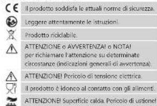 Royal Catering RCBM-30CF - SPIEGAZIONE DEI SIMBOLI - 1