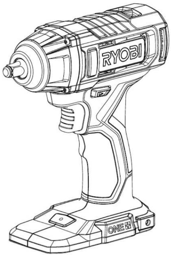 RYOBI PCL250 - 3/8 in. 18 VOLT IMPACT WRENCH - 1