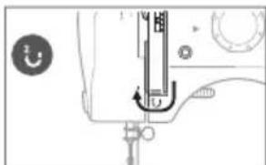 Prixton P115 - Het inrijgen van de naaimachine - 5