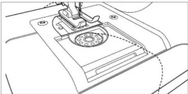 Prixton P125 - Inserting the bobbin - 1