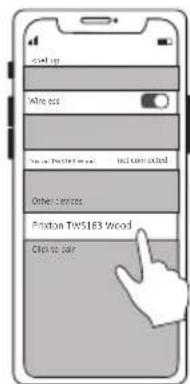 Prixton TWS163 Wood - Appairage avec les téléphones - 1