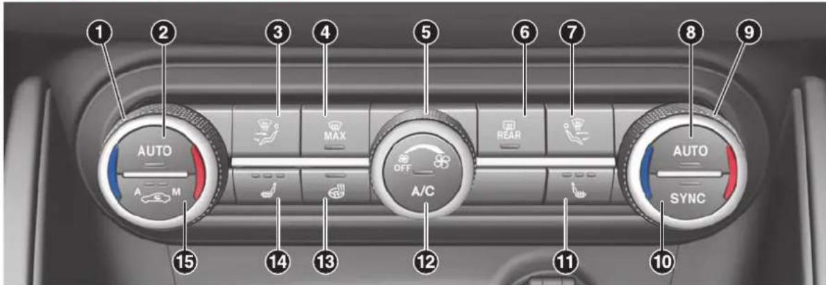 ALFA ROMEO Giulia (2025) - CLIMATISEUR AUTOMATIQUE BI-ZONE COMMANDES SUR LA FAÇADE CLIMATISEUR - 1