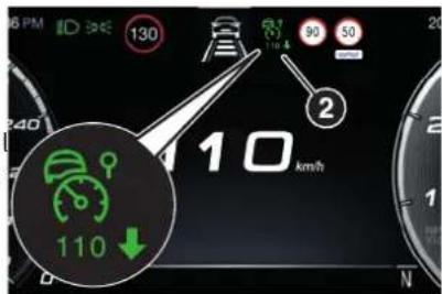 ALFA ROMEO Giulia (2025) - Acceptation/refus de la vitesse suggérée - 2
