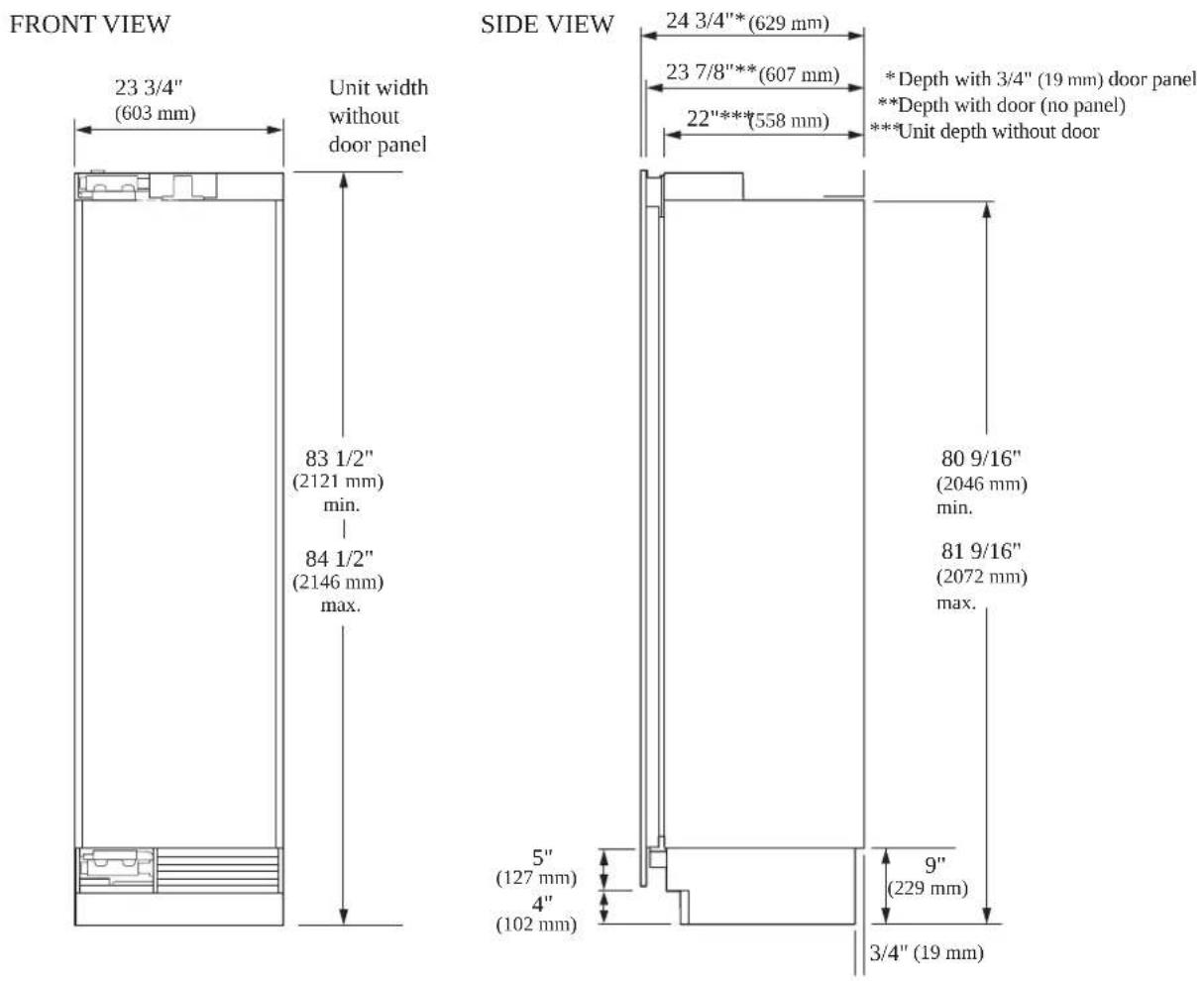 SIGNATURE SKSCW241RP - 18" Freezer / Wine Column - 5