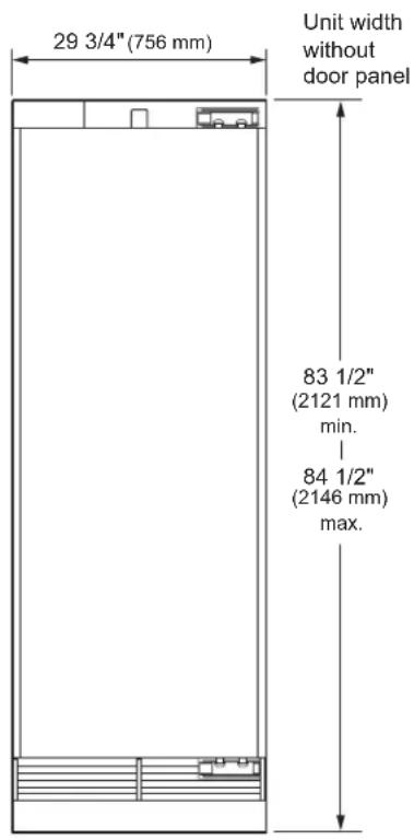 SIGNATURE SKSCW241RP - 30" Freezer / Refrigerator Column - 1