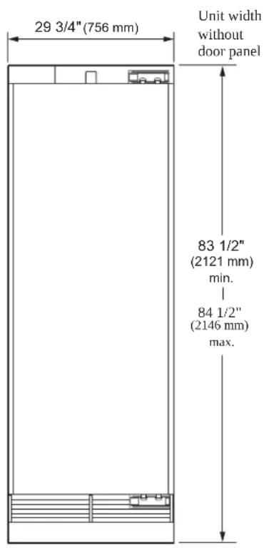 SIGNATURE SKSCW181RP - Columna congelador/refrigerador de 30" - 1