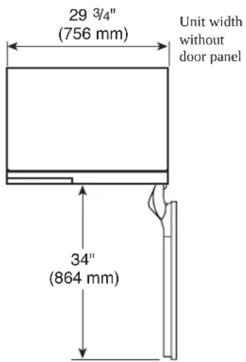 SIGNATURE SKSCW181RP - Columna congelador/refrigerador de 30" - 3