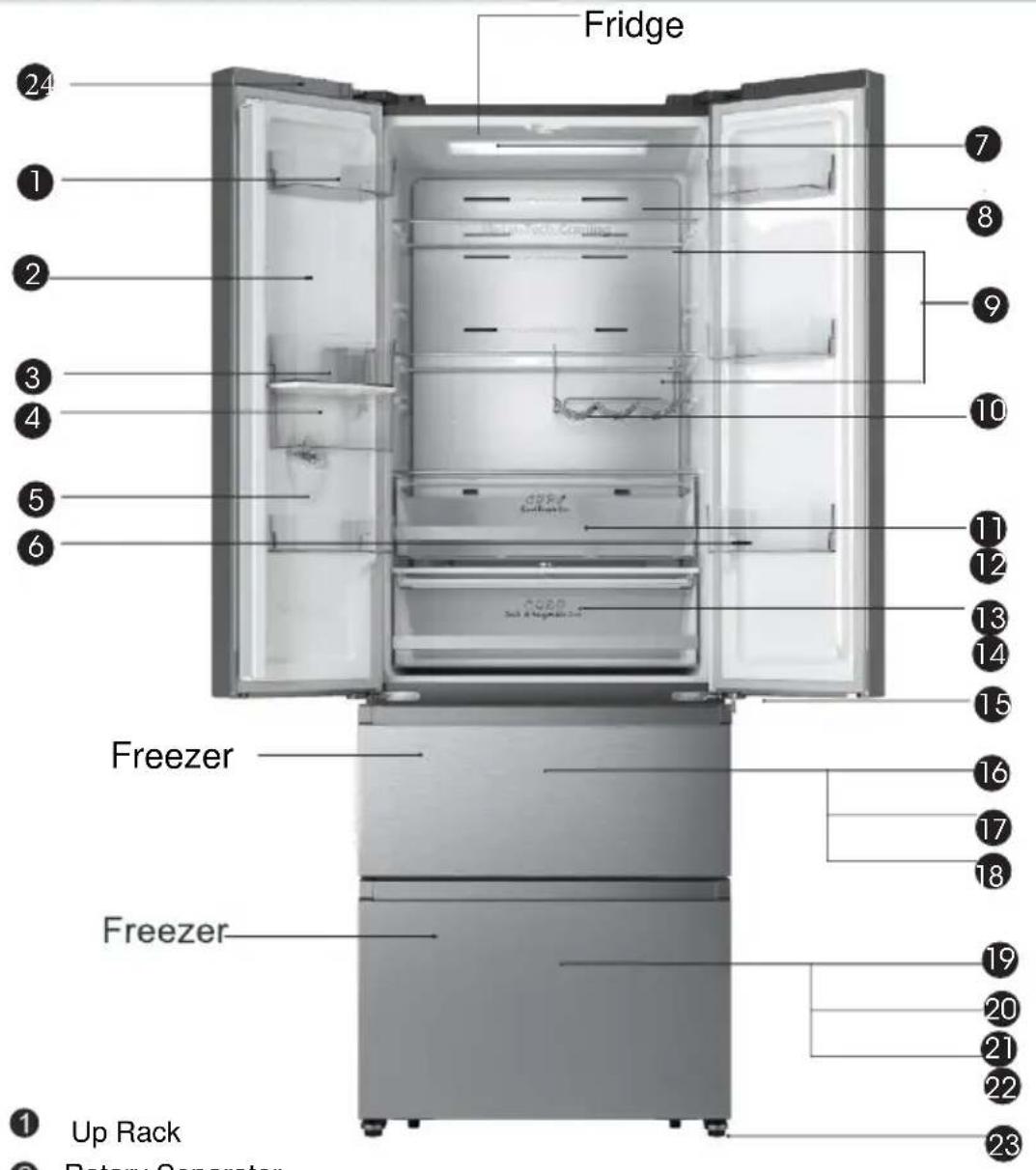 HISENSE RF632N4AIC1 - Installing the lower drawer - 5